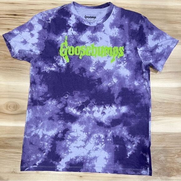Goosebumps Purple Tie Dye Graphic Tee Shirt Women’s Medium - Picture 1 of 4